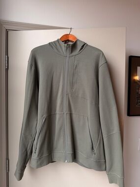 Men's Lululemon Olive Green Full-Zip Hoodie